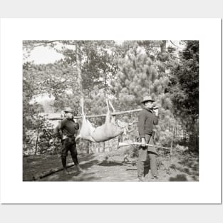 Deer Hunting, 1902. Vintage Photo Posters and Art